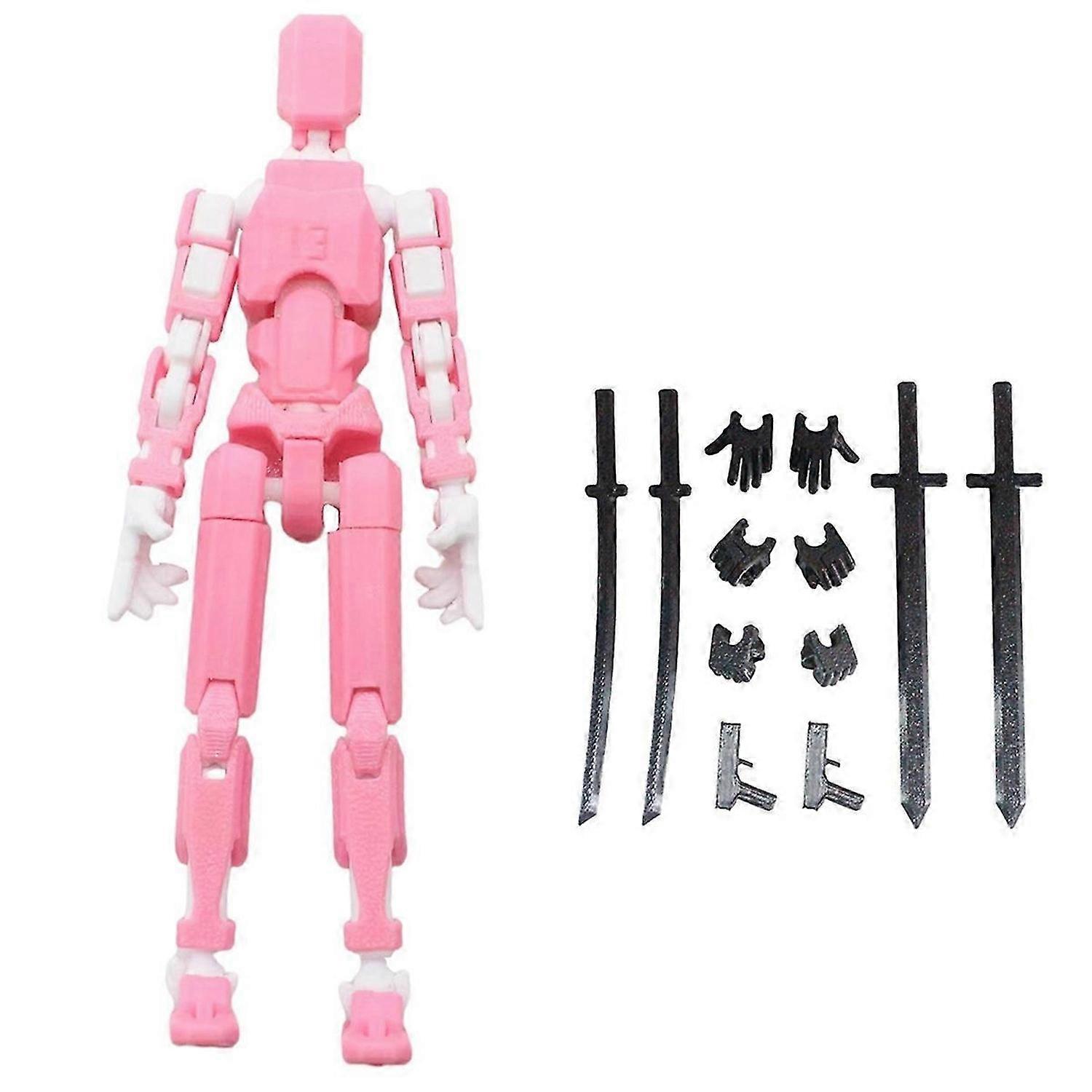 Multi Jointed Movable Robot 3D Printed Mannequin Toyslucky Lucky 13-E