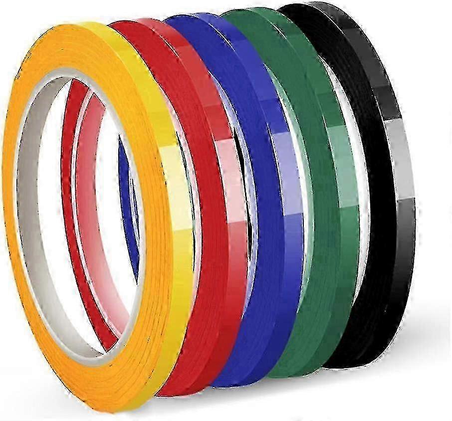 Whiteboard Tape, Graphics Tape, Self-adhesive, 5 Mm X 66 M Per Roll, Pack Of 5 Rolls (5 Colors) Oi-fris