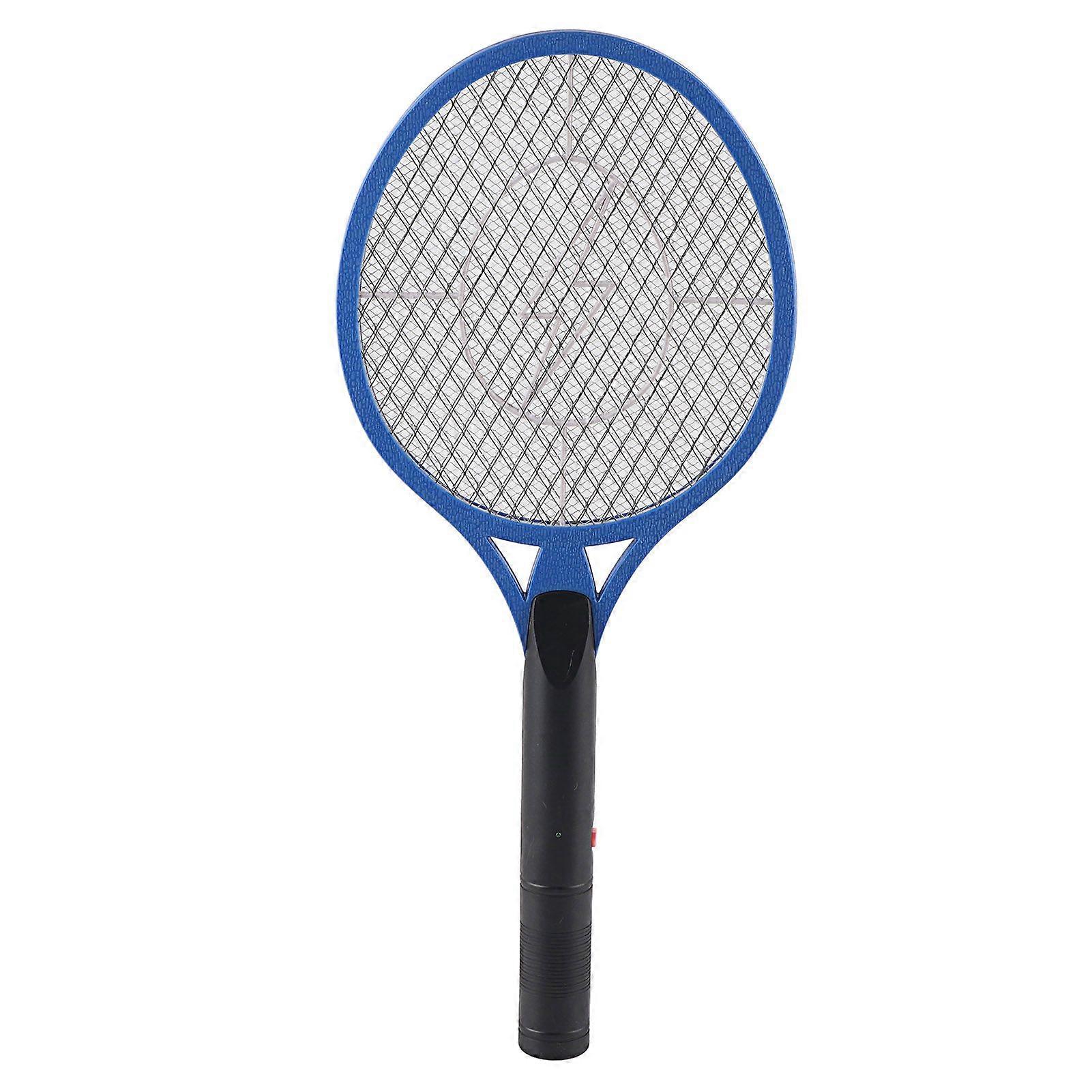 Cordless Battery Power Electric Fly Mosquito Swatter Bug Zapper Racket Insects Killer (blue)