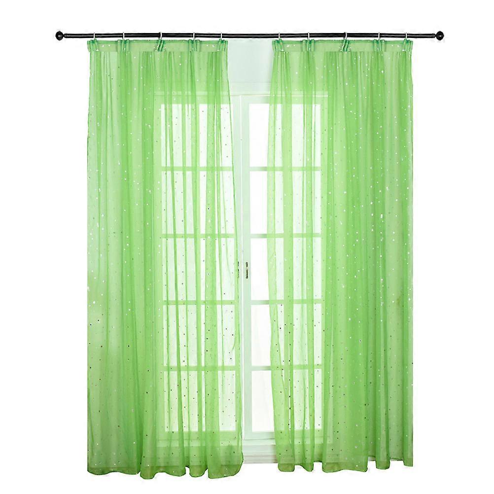 Window Sheer Sheer Curtains for Window Use Green