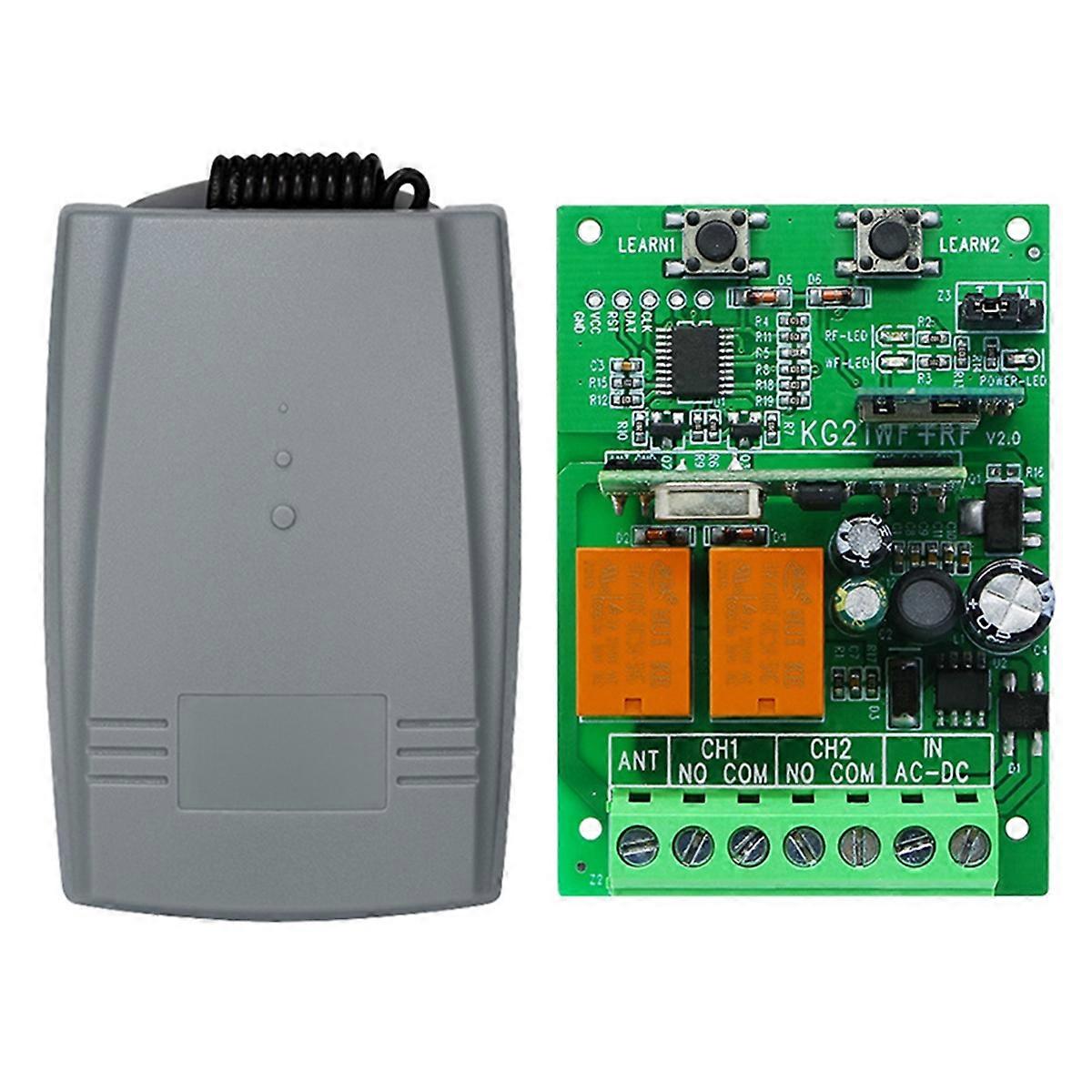 WiFi Garage Gate Sliding Door Opener Tuya Smart Switch Wireless Remote Control Switch 12V 24V Receiver Rolling Code