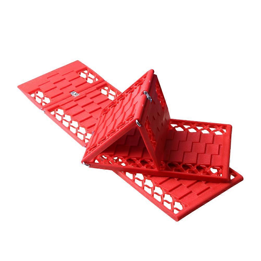 Tires Traction Car Anti-Slip Board Snow Plate for 1Pair Red