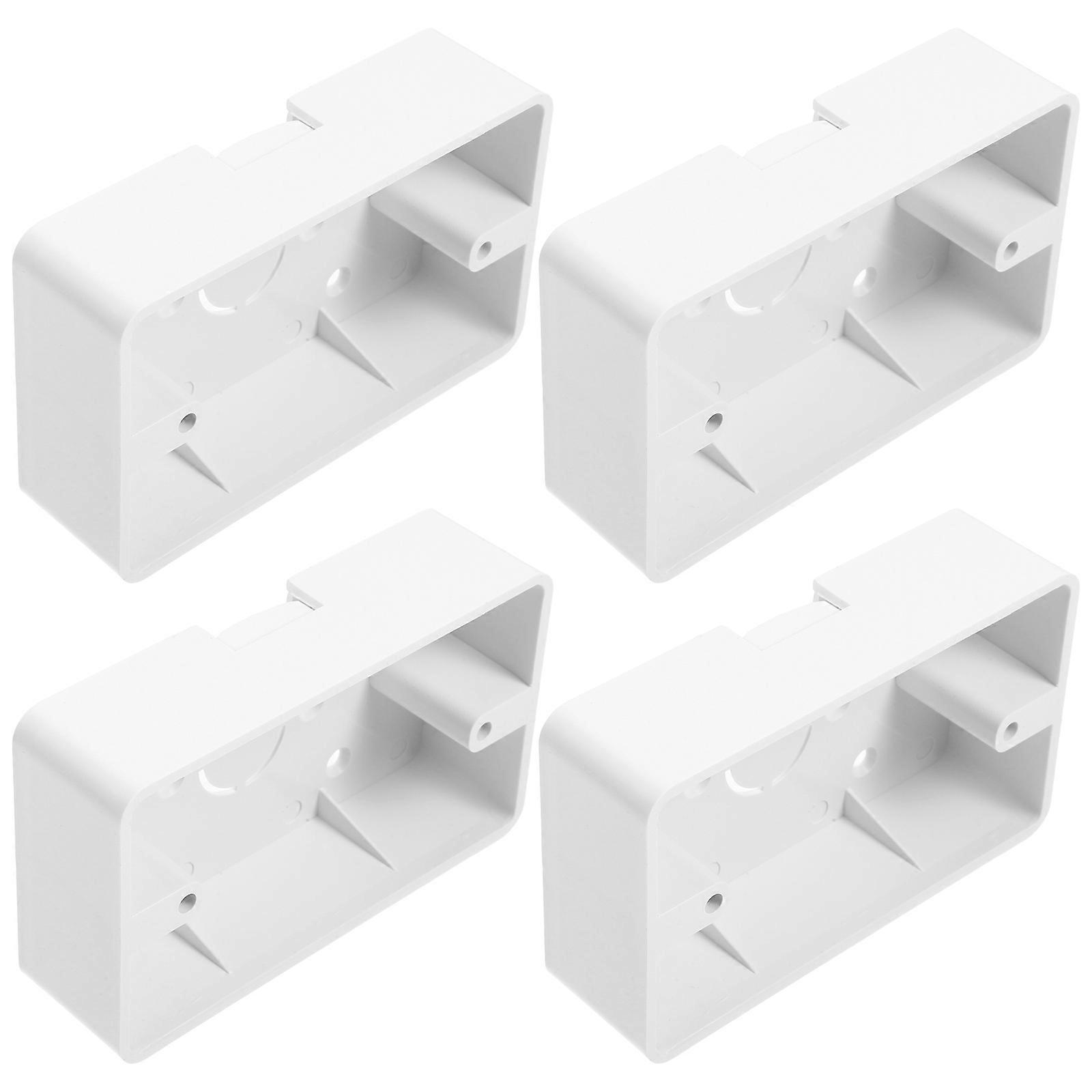 Wall Mounted Junction Box Electrical Outlet for Home 30Pcs ABS White