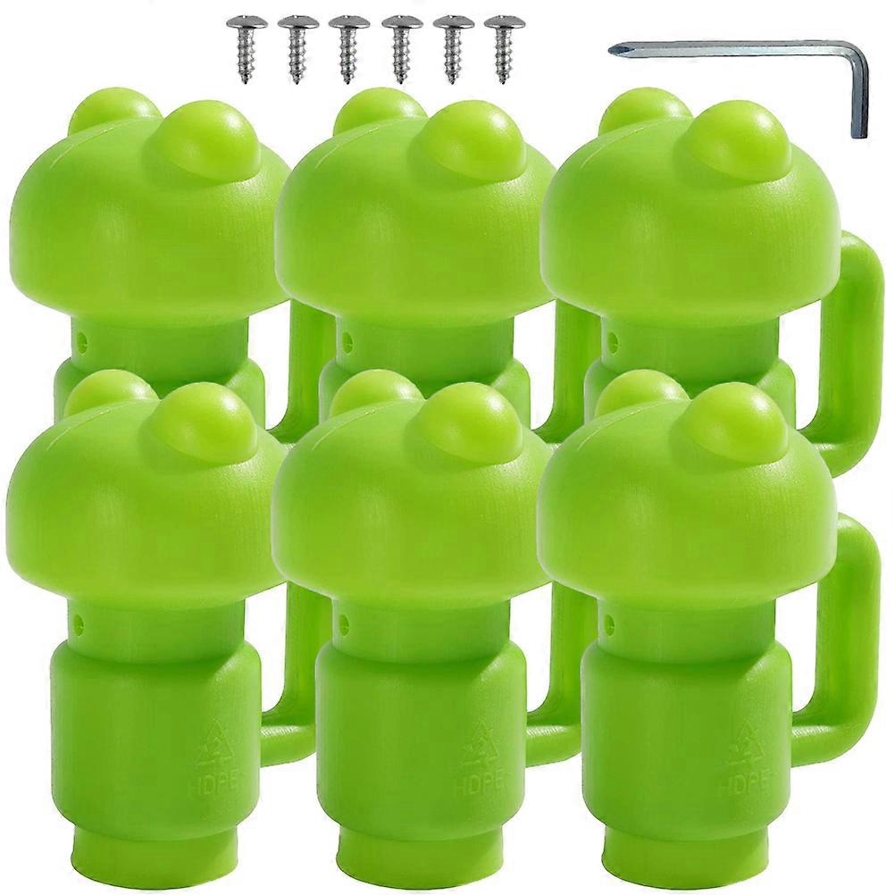 Small Trampoline Caps Trampoline Rod Protector for Protection 5Sets Green