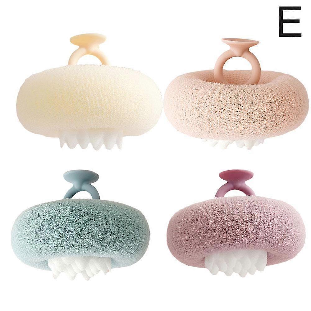 Ergonomic Honeycomb Bath Ball With Suction Cup Fast Drying Hygienic Design