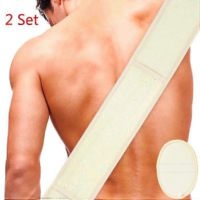 Exfoliating Loofah Sponge Back Scratcher for Shower and Bath, Large Model Length 80cm, For Women and Men (2 Set)