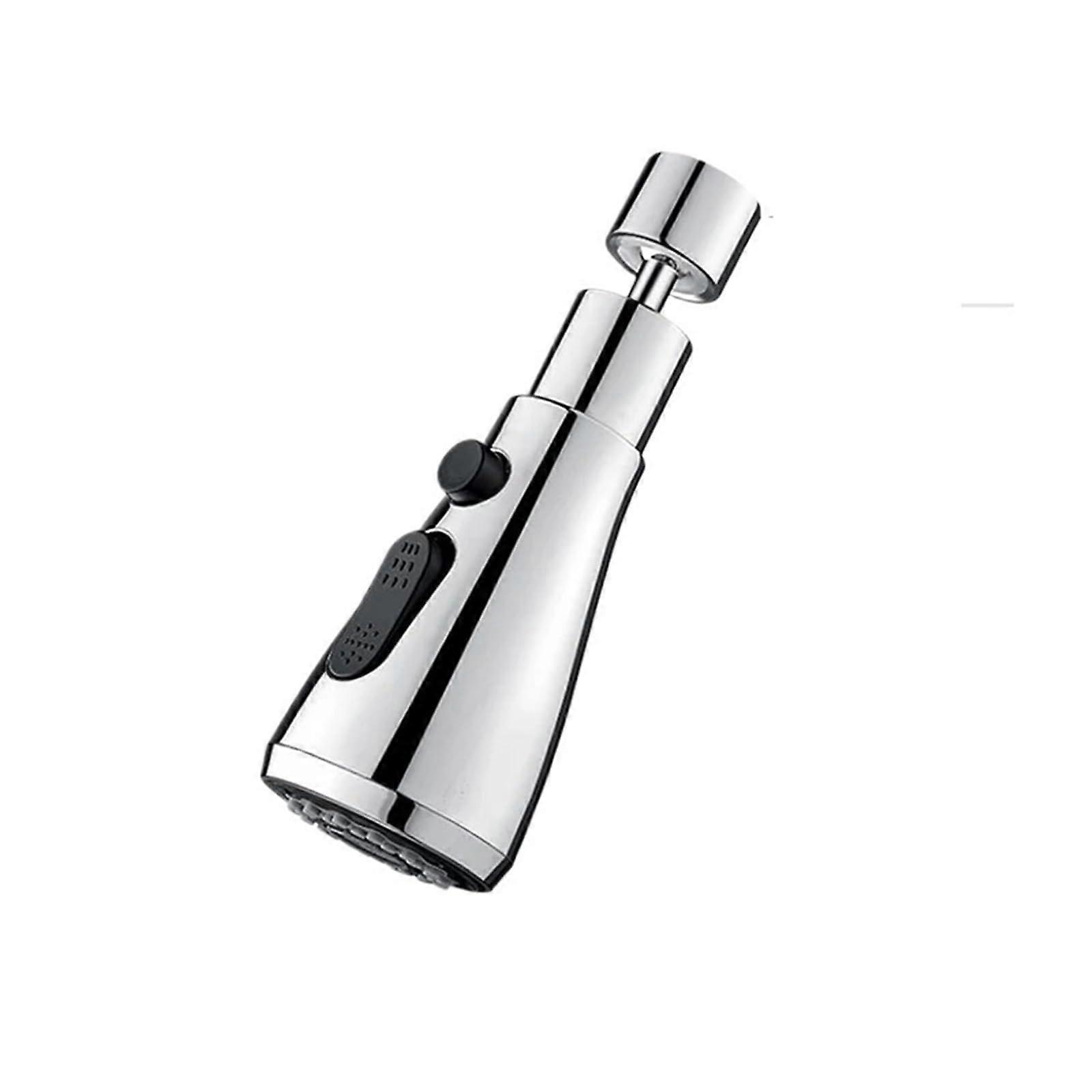 360Degree Rotating Kitchen Faucet Extender Aerator Plastic AntiSplash Filter Silver Finish Wash Basin Faucet Nozzle