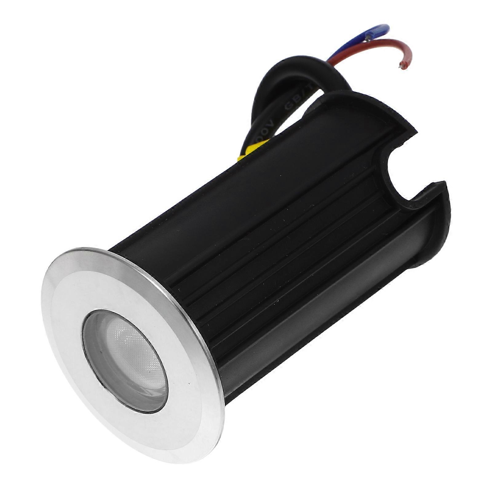 4Pcs Mini Underground Light With Waterproof Technology For Garden Decoration Silver Round Design Size 5.50X5.20X5.20CM