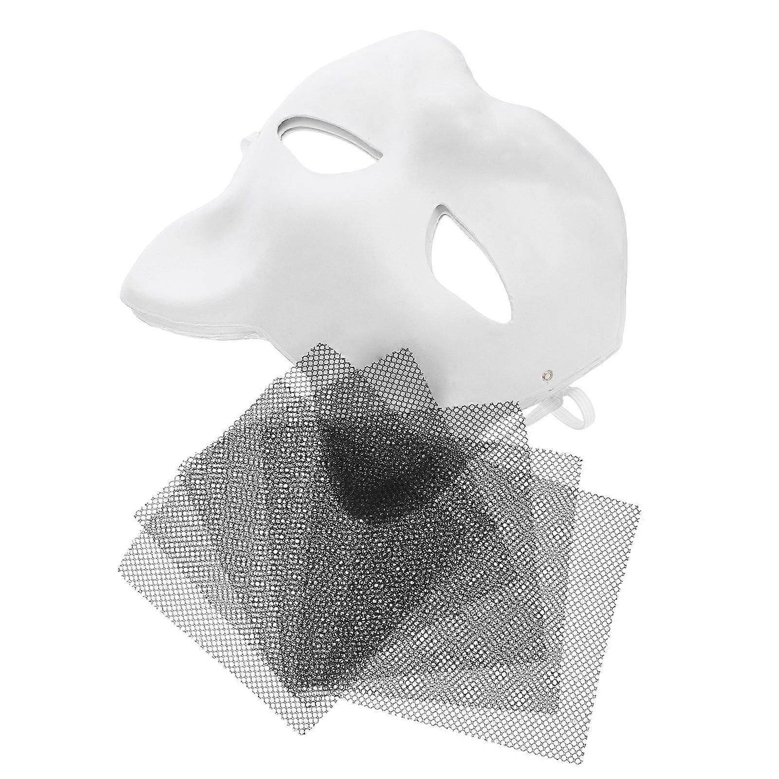 Creative Decorative Cat Face Mask Paper Mask for DIY Craft 9Sets