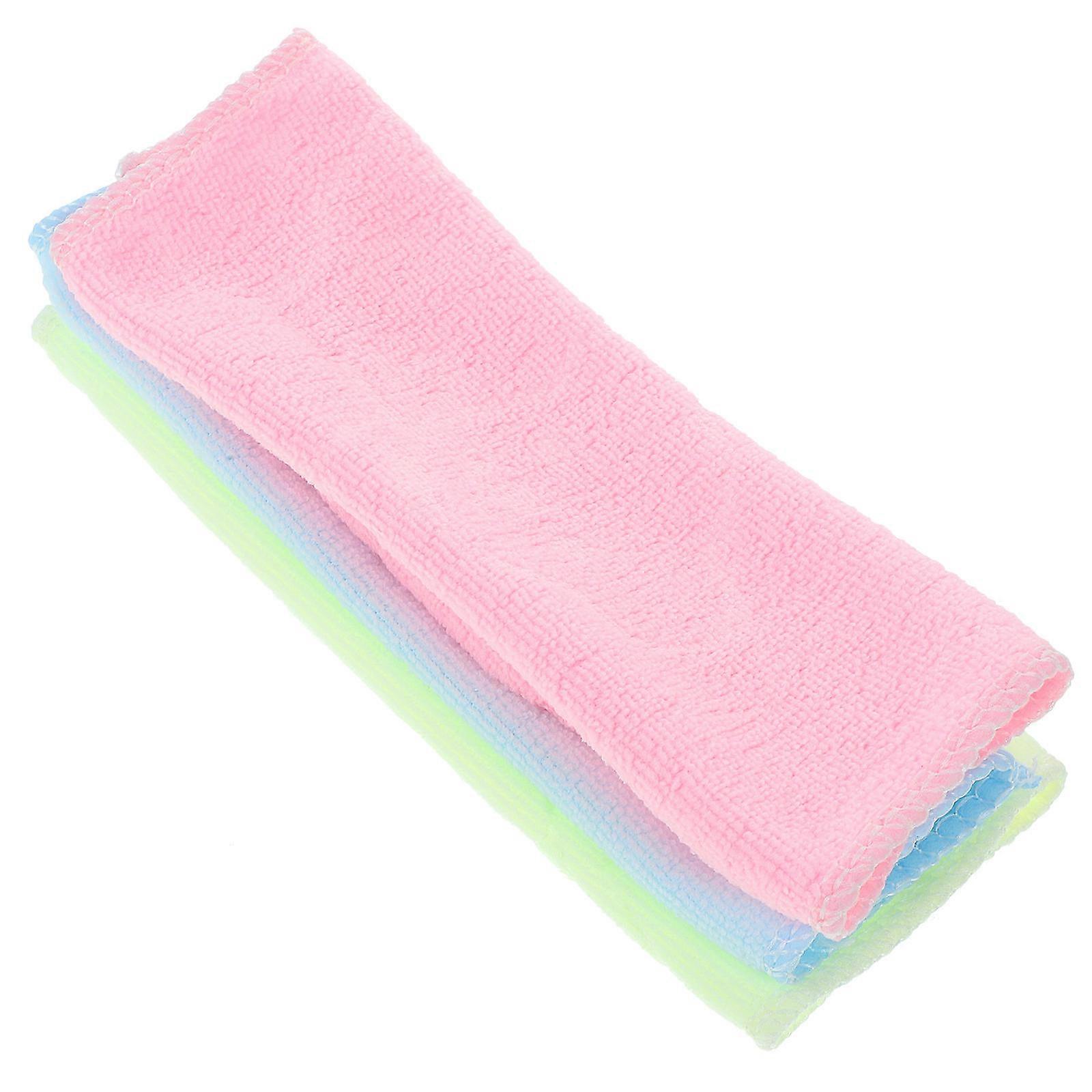 Car Rags For Drying Microfiber Hand Towels Absorbent Quick Dry Cleaning Cloths 20x20cm Assorted Color 10Pcs Pack