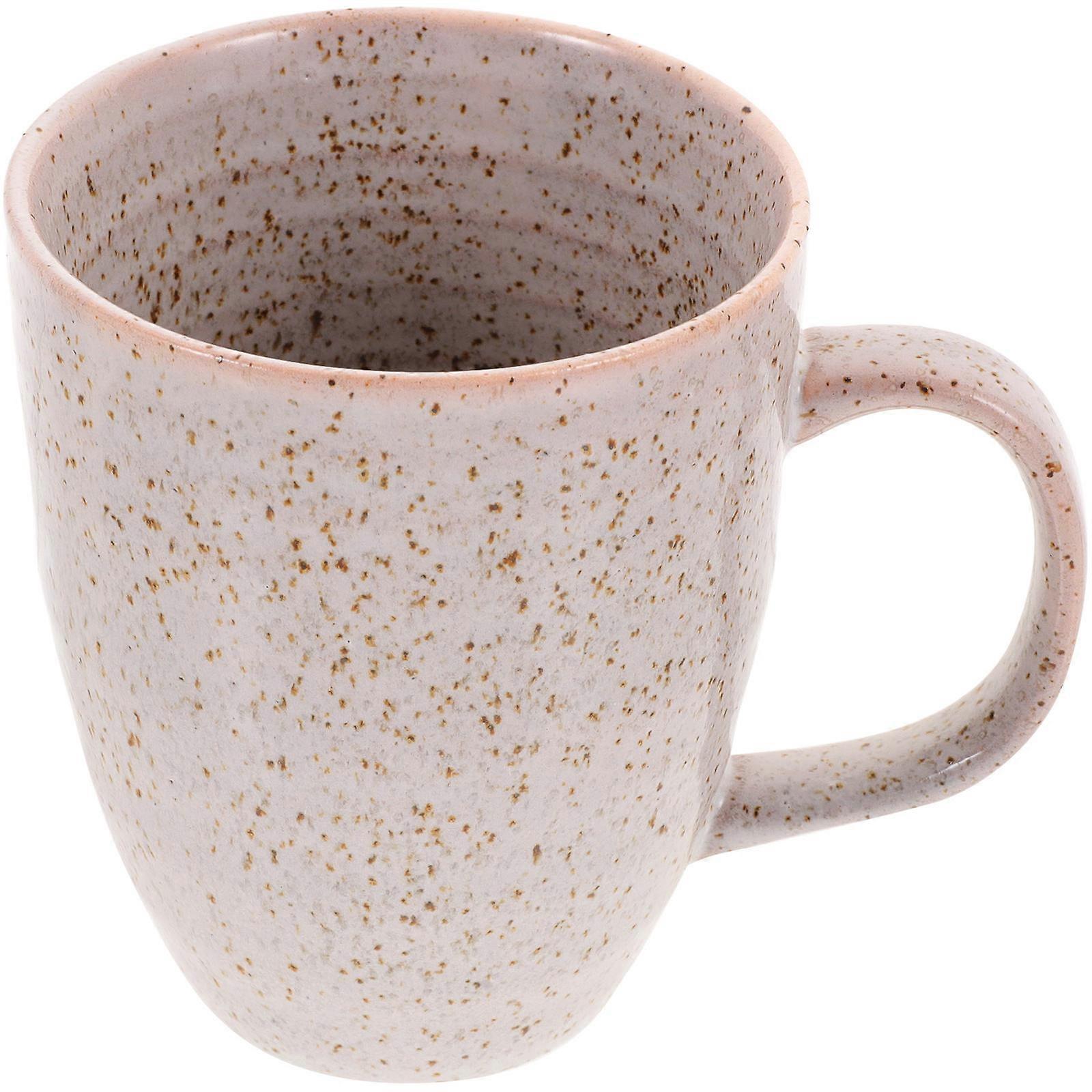 Striped Ceramic Coffee Mug for Storage with Material