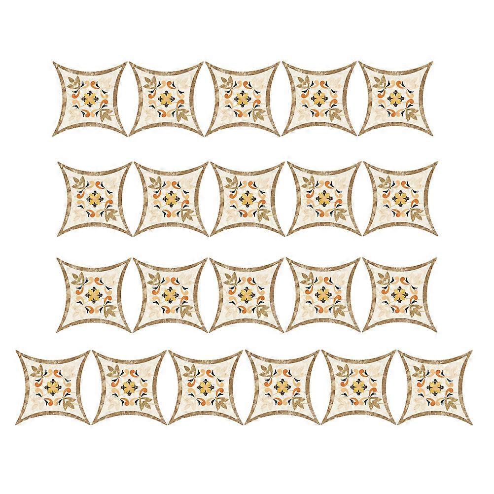 Bathroom Wall Sticker Diagonal Tile Stickers Floor Sticker 63Pcs Pack