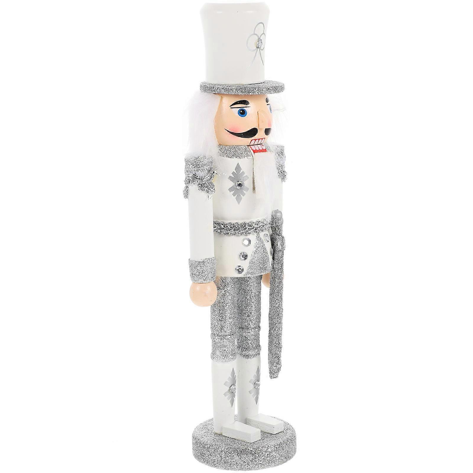 Christmas Traditional Nutcracker Wooden Nutcracker Puppet for Table 5Pcs