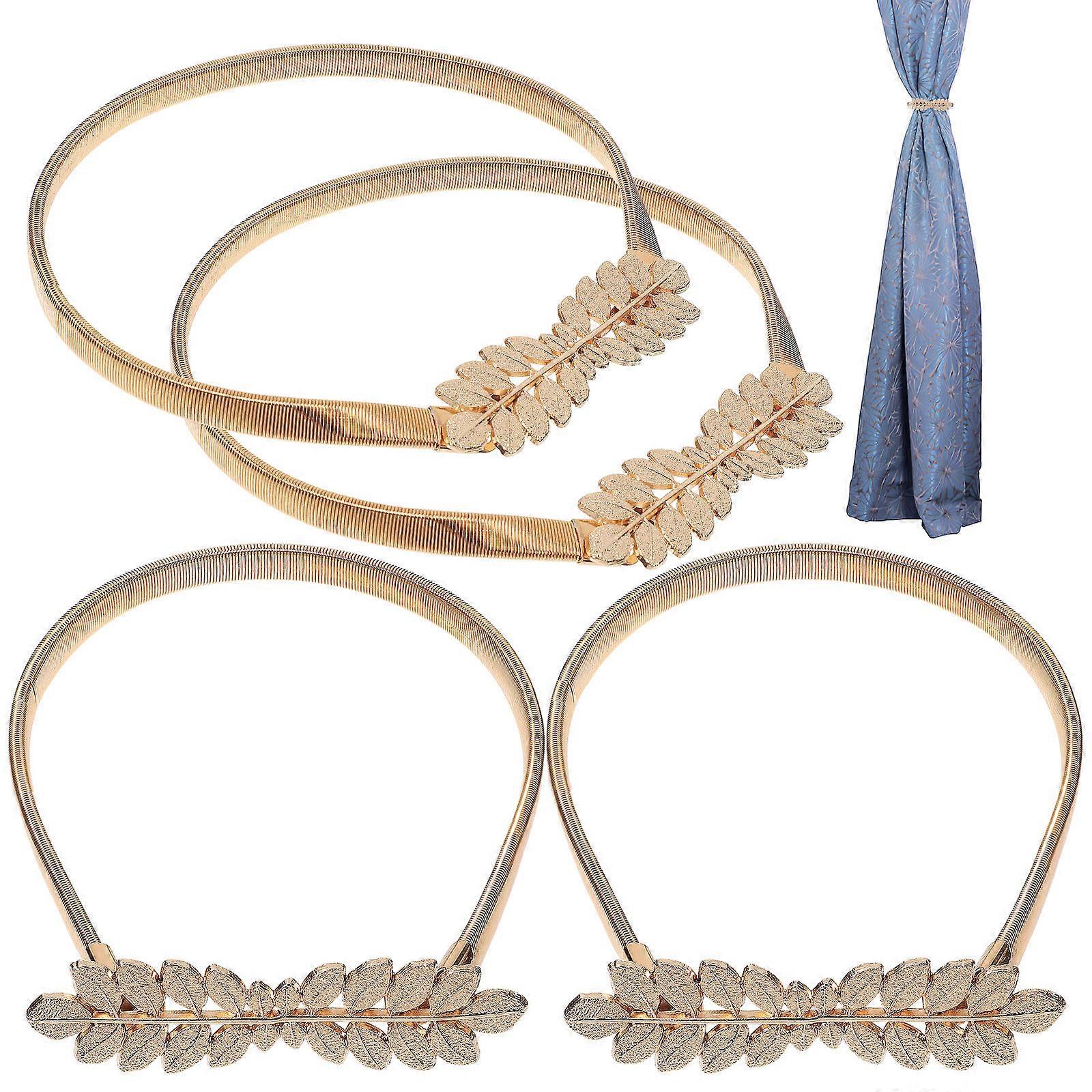 12 Pcs Spring Curtain Tiebacks Leaf Drapes Curtain Holdback Modern Style Daily Use Festival Wedding