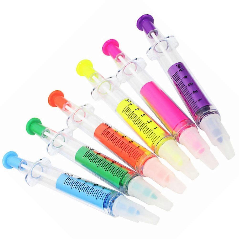 Syringe-Designed Highlighters for Writing with 150Pcs Assorted