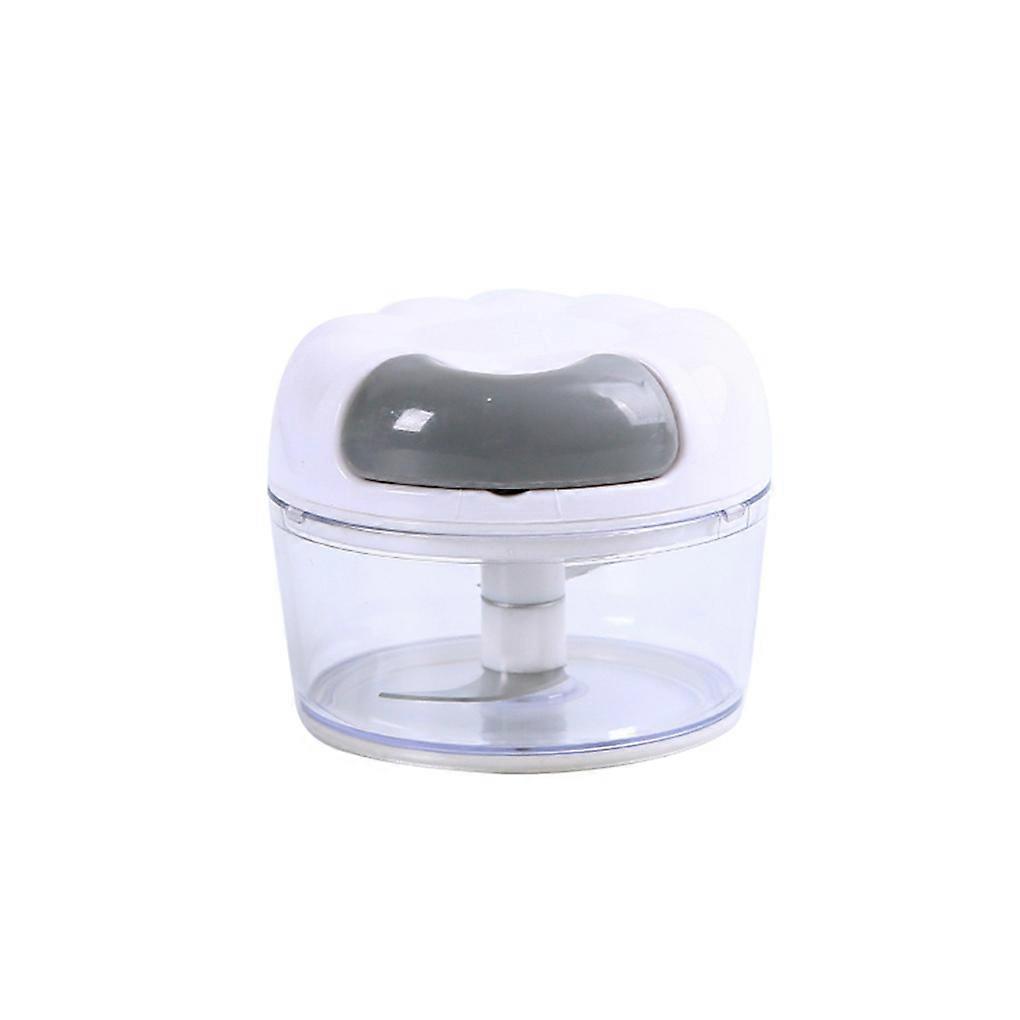 Garlic Masher Crusher Pull String Portable Washable Chopper White