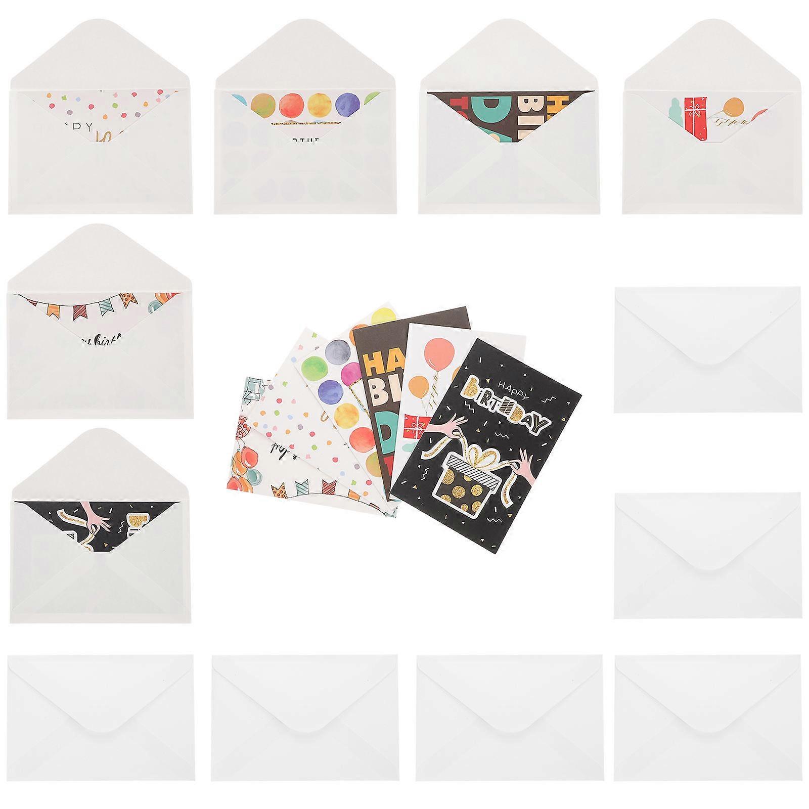 Assorted Color Birthday Cards Collection for Party Use 36Sets with Envelopes