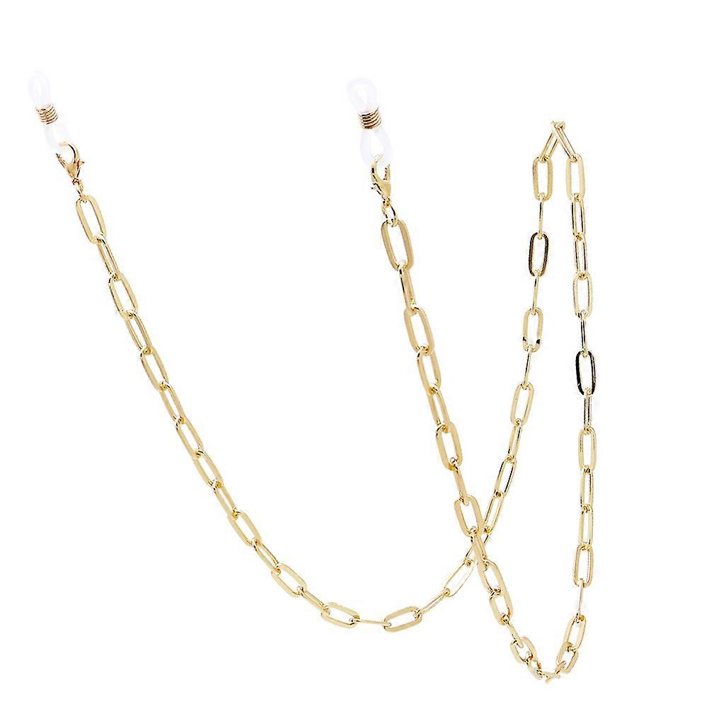 Face Mask Chain Paper Clip Golden Metal Running Walking Secure Masks Durable Use 1Pack