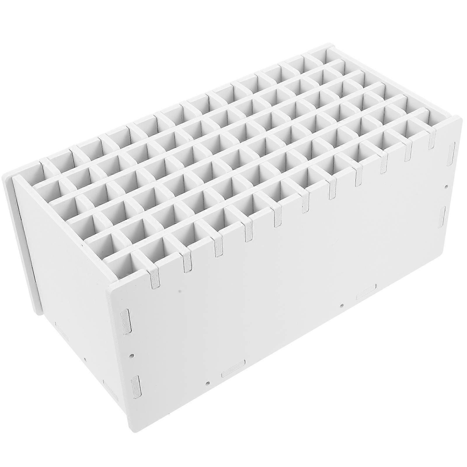 Office Desk Organizer Pen Storage Multi Functional Design White 1Set