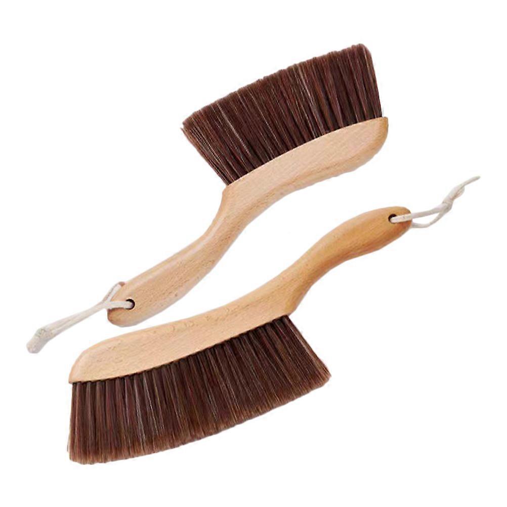 Cleaning Brush Wooden Handle Soft Bristles for Cleaning 4Pcs Assorted Colors