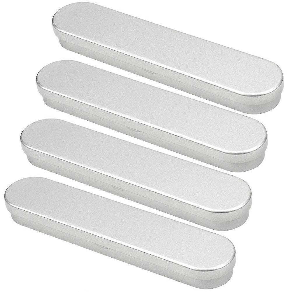 Rectangular Tinplate Storage Containers 16 Pcs Lightweight Portable Boxes Perfect For Keeping Small Items Organized At Home Or While Traveling