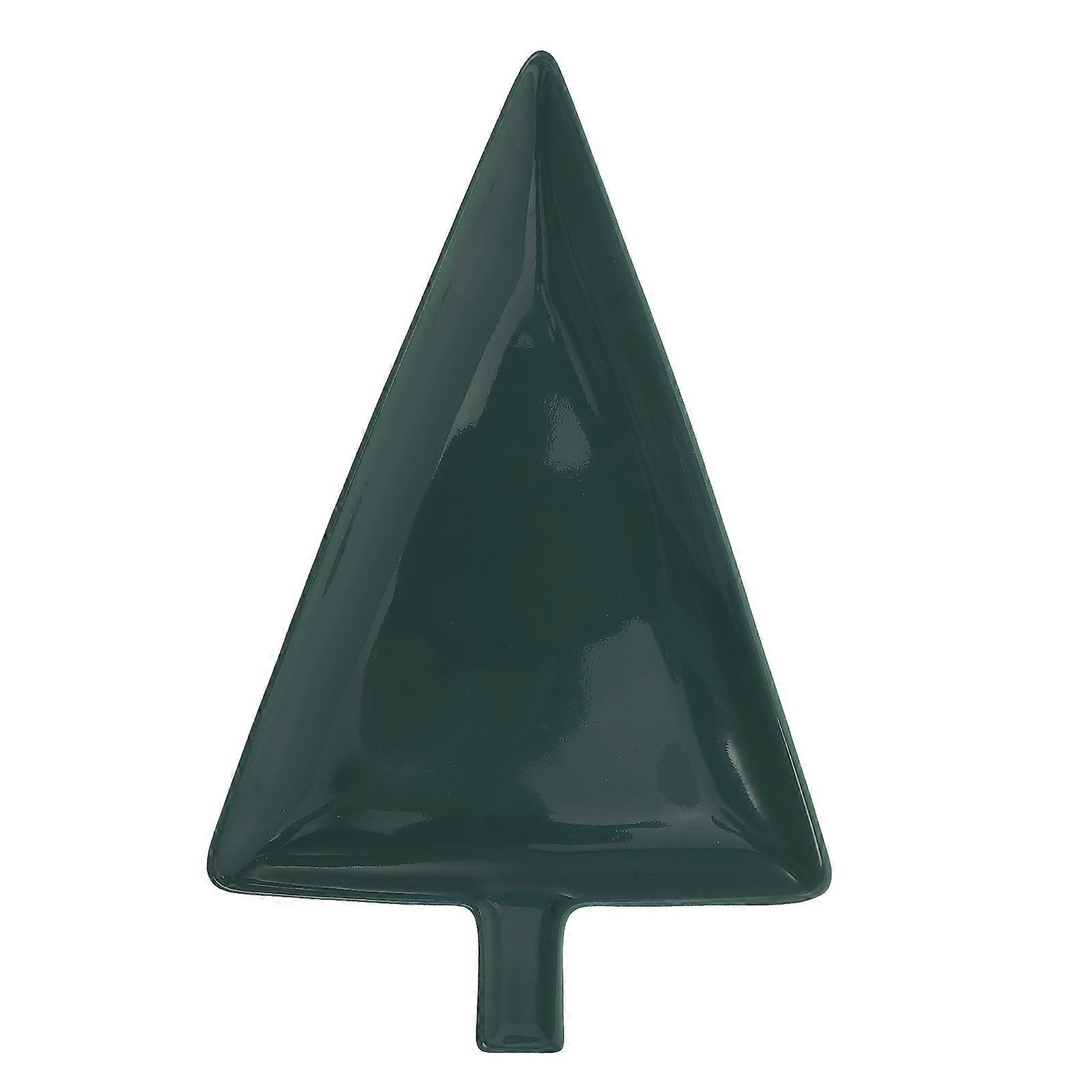 Christmas Candy Dish Tree Shaped Ceramic Plate for Party Serving