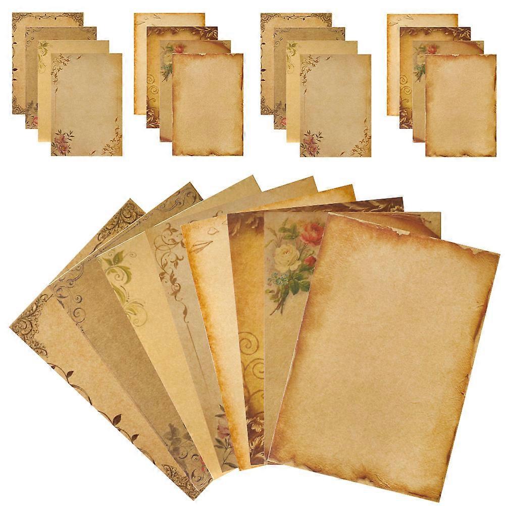 Letter Papers Kraft Paper Retro Letter Papers for Writing Use 96 Sheets