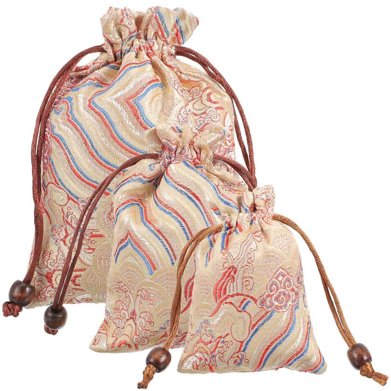 Jewelry Bags Drawstring Pouches Small for Storage Purpose 9Pcs