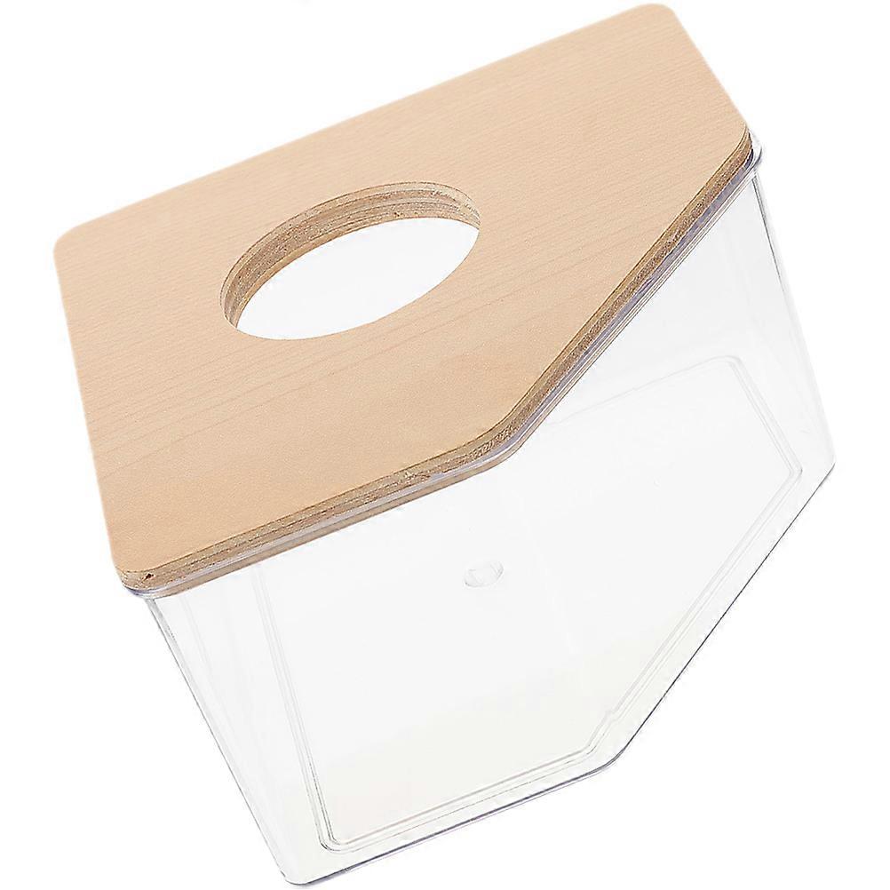 Transparent Hamster Sand Bath Box for Guinea Pig Bathing 3Pcs Set