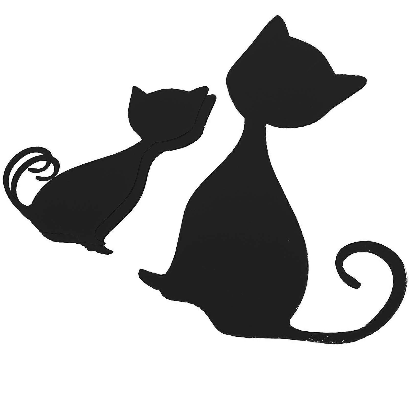 DIY Cat Stickers Mirror Effect Wall Decals for Home Decor 2Sets