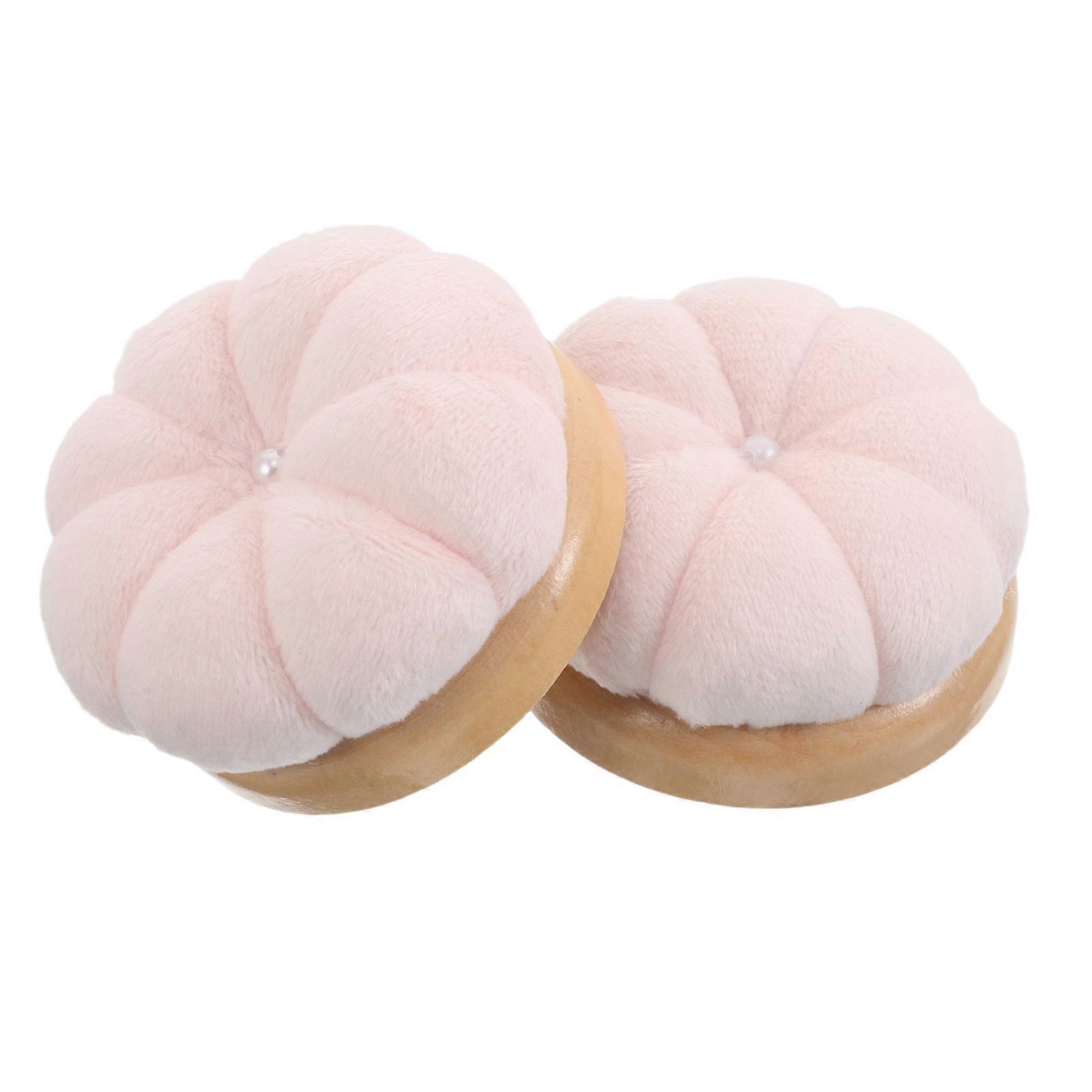 Pumpkin Shape Sewing Pin Cushion Needle Holder for Sewing 10Pcs