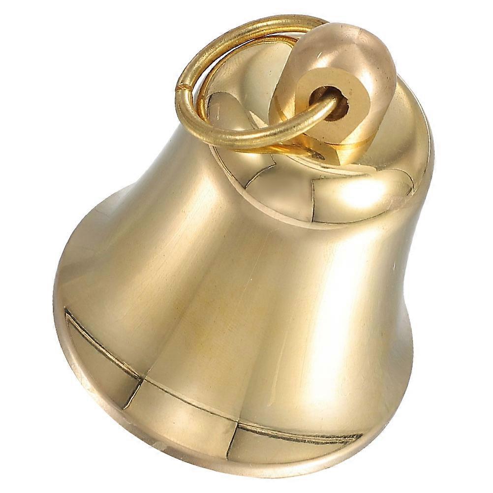 Golden Brass Retro Bell Ornament with Wind Chime Function 3Pcs for Room Decor