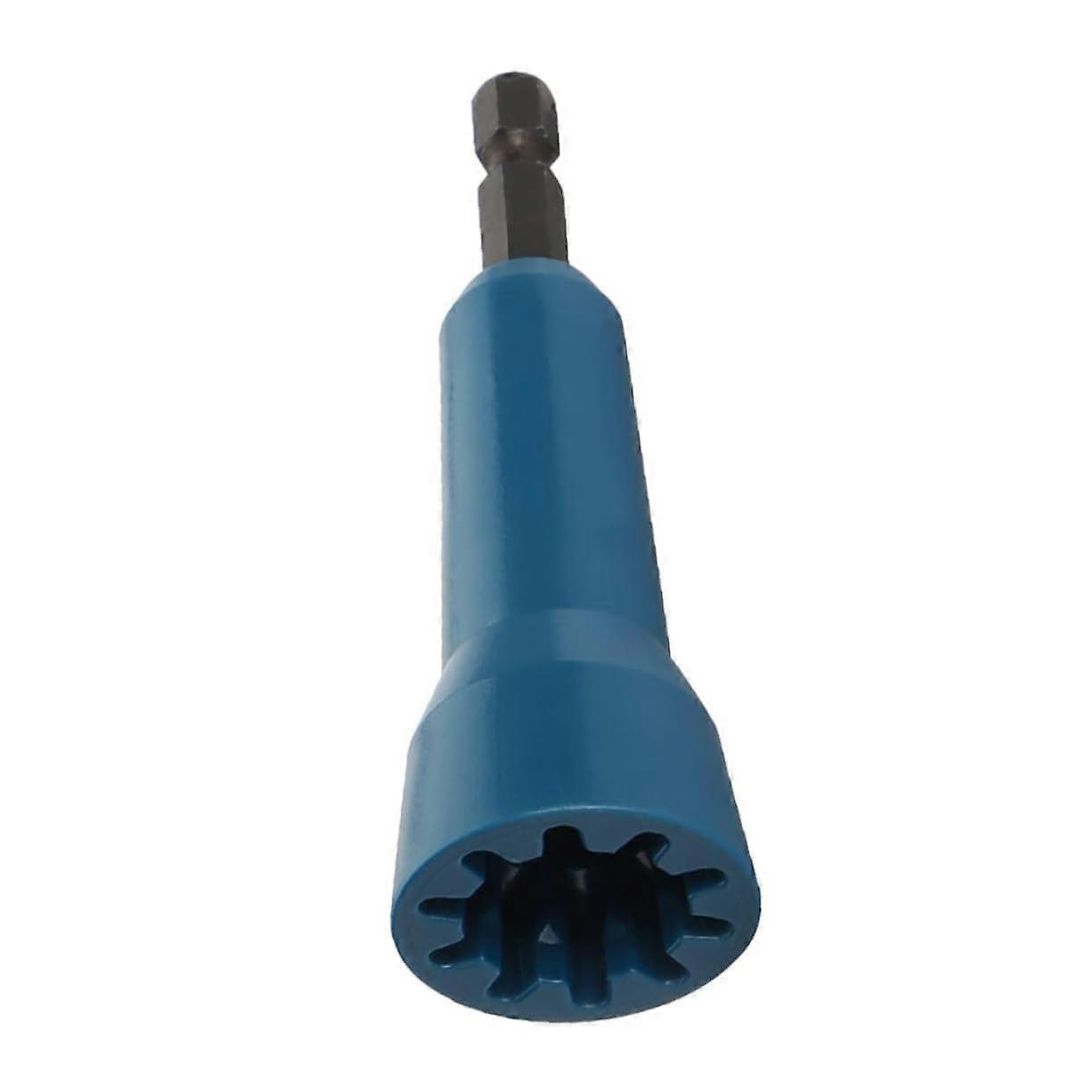 Wire Twisting Tool For Drill Untwisting And NutDriving SocketRotating Accessory, Blue, For Electricians And DIYers