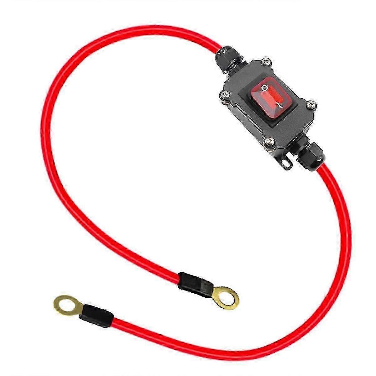 DC12V Inline Wire Switch DC12-24V DPST Dual Side Wiring Switch 25A IP67 with on/Off Quick Connect/Di Edition 0827_i*