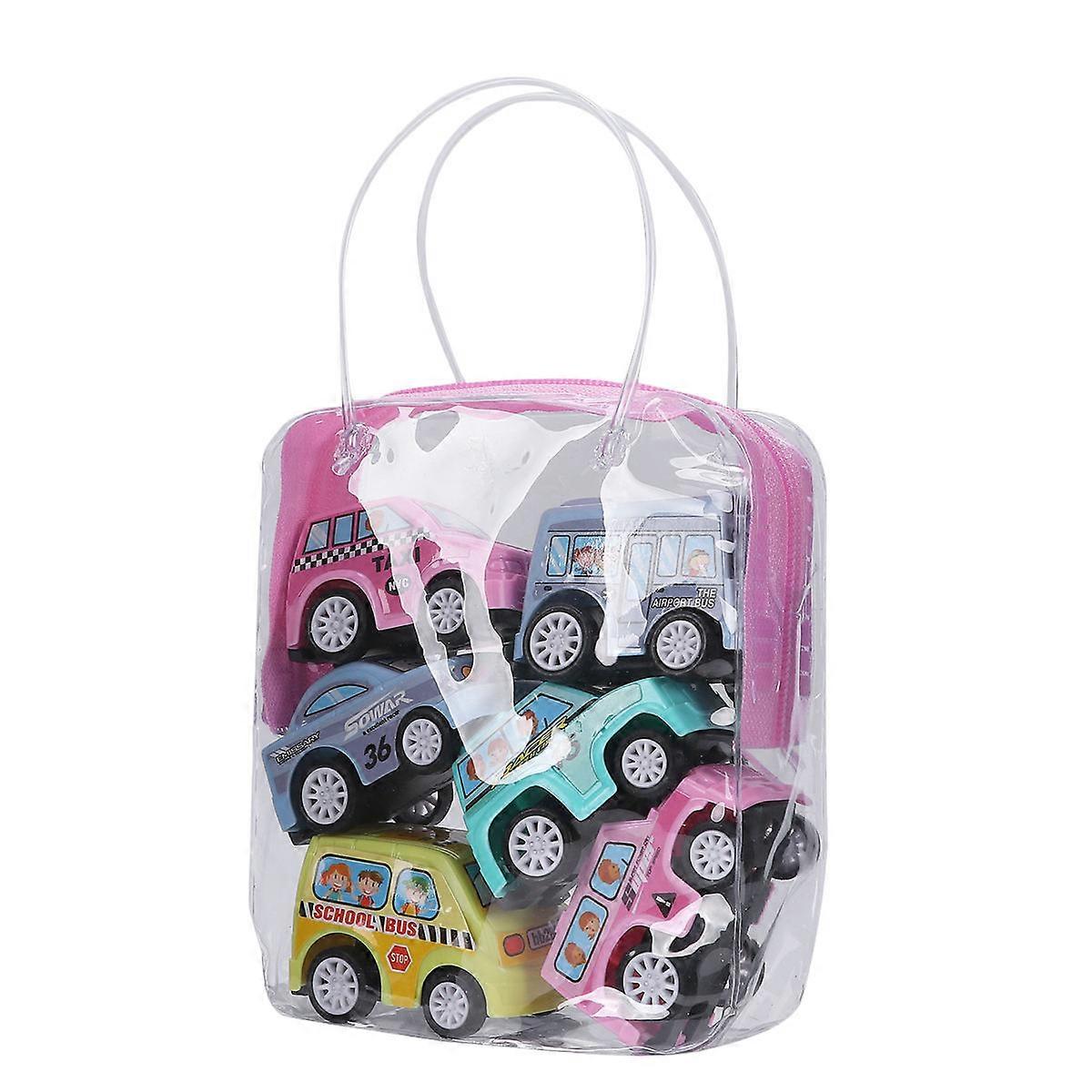 Inertia Toy Car 6PCS Educational Push Friction Powered City Vehicle Set For Toddlers Babies Kids Playing In Construction Sites