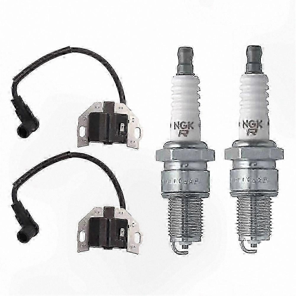 Ignition Coils and Spark Plug Kits Compatible with FR651V FR691V FR730V Engines, Part Numbers 21171-0711 21171-0743