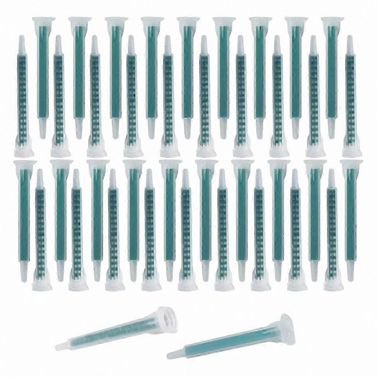 Epoxy Mixing Nozzles - 40 Pack, Electrostatic Cartridge Tips for 50ml Dual Ratio 1:1 & 1:2 Applications