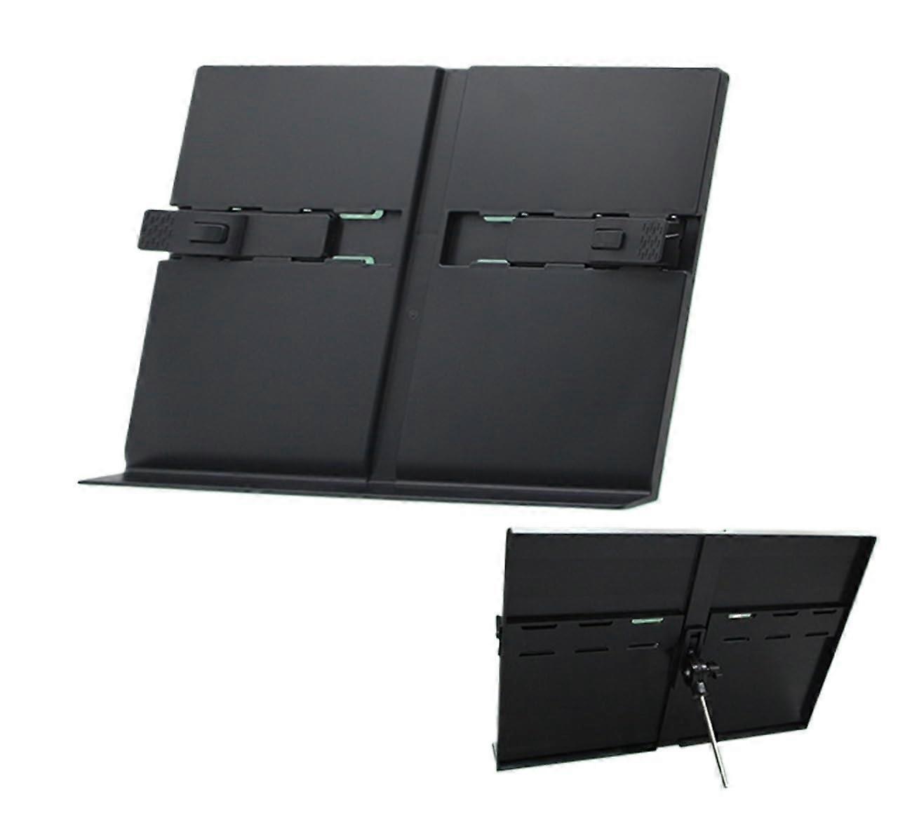 Travel Music Stand Foldable Desktop Stand For Piano Orchestral Use 40x28cm Black Portable