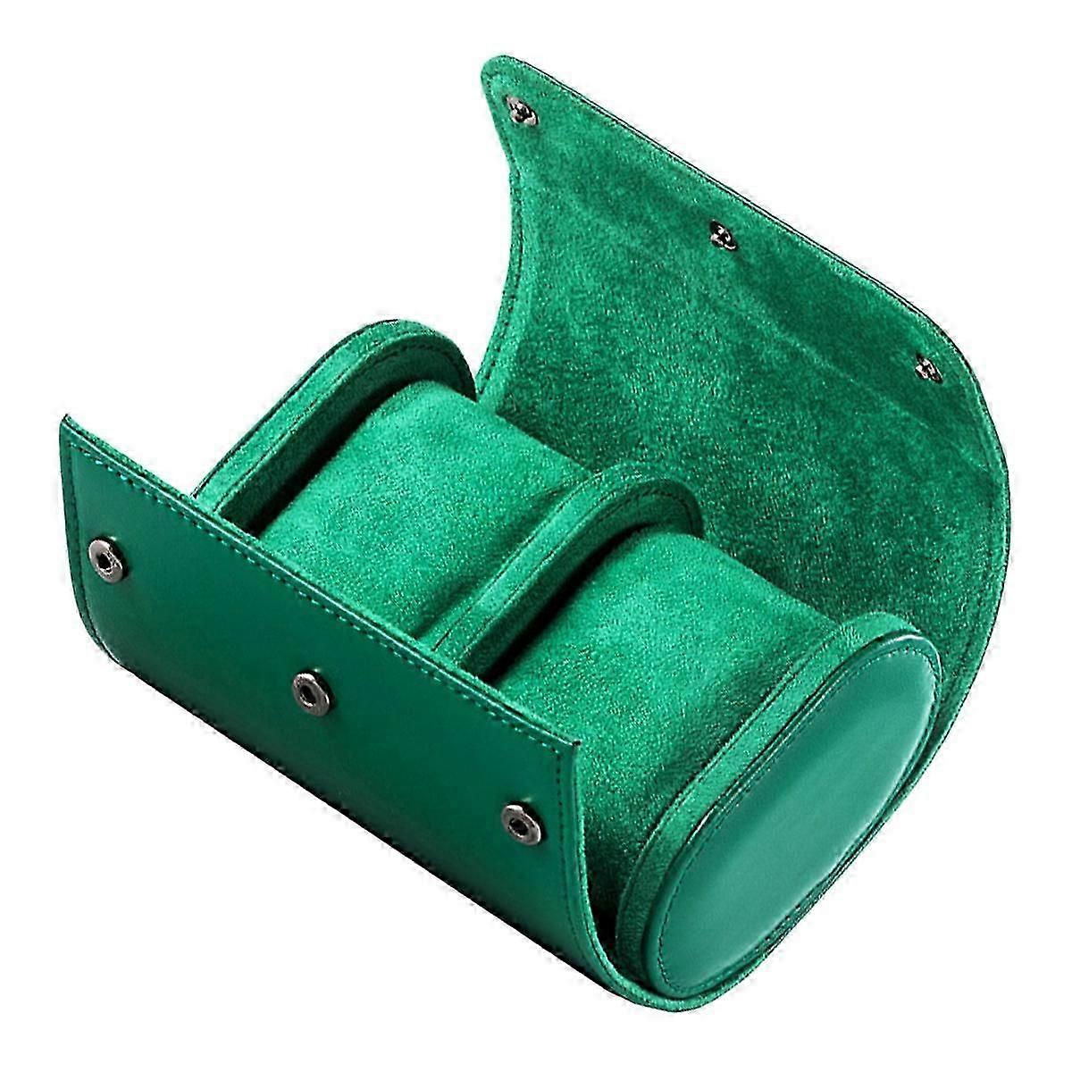 Vintage Watch Box Organizer Dust Scratch Resistance Rectangular Women 14x9.5cm Green 1Set