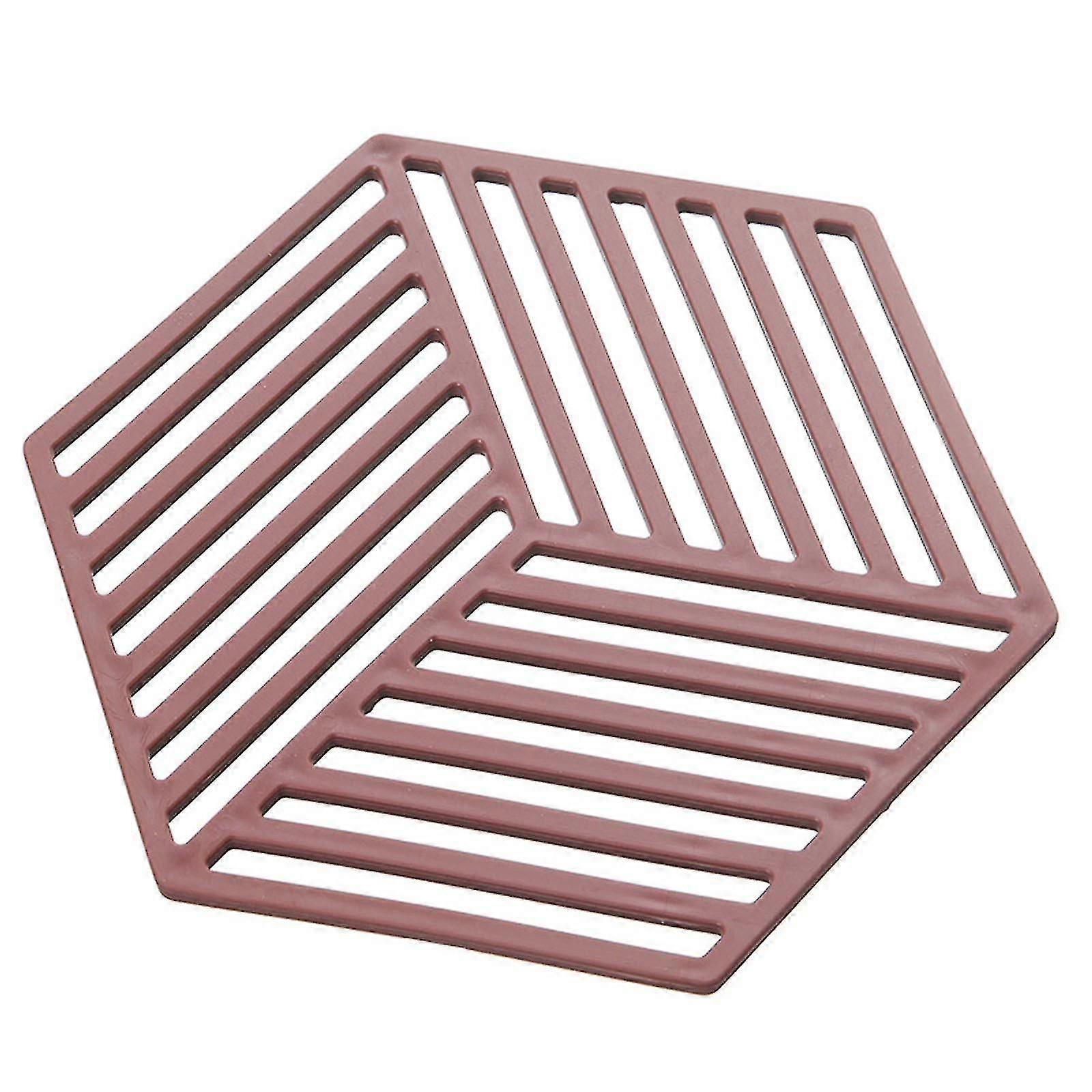 Hexagonal Table Insulation Pad Multifunctional Heat-resistant Non-slip Coasters For Home Kitchen