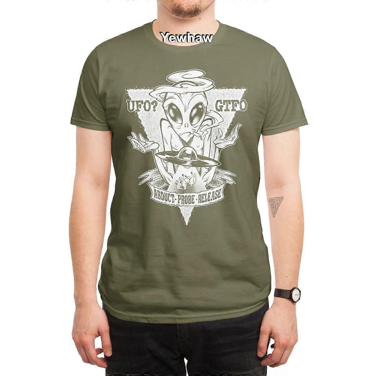 ¿OVNI? ¡Vete! Camiseta humor alienígena cómico abducción