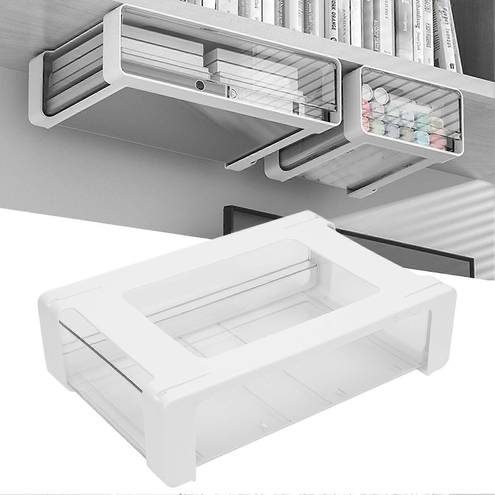 Under Desk Drawer Organizer Large Capacity Under Table Sliding Out Storage Drawers for Offices Studies Bedrooms 