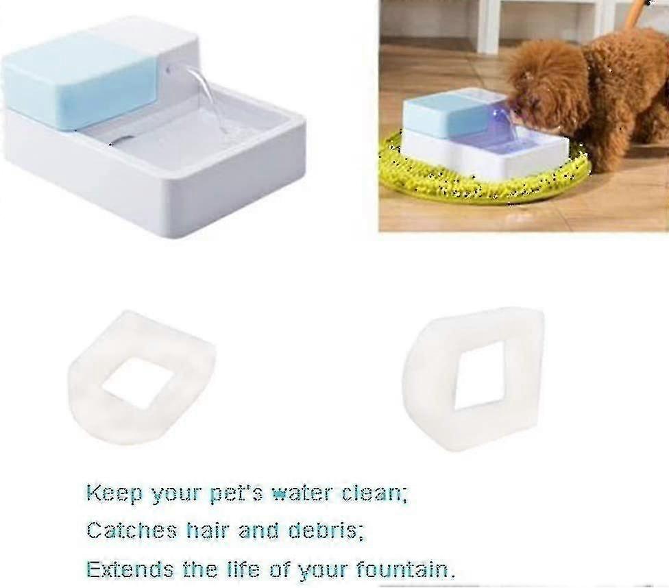 16 حزمة من المرشحات الأولية للرغوة وفلتر الكربون متوافق مع Petsafe Drinkwell Fountain Inox 360 Avalon