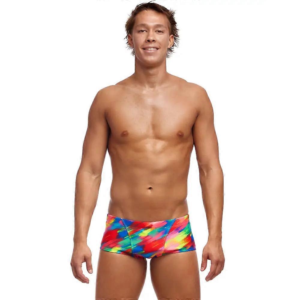 Funky Trunks Stroked Classic Swim Trunks - Multi