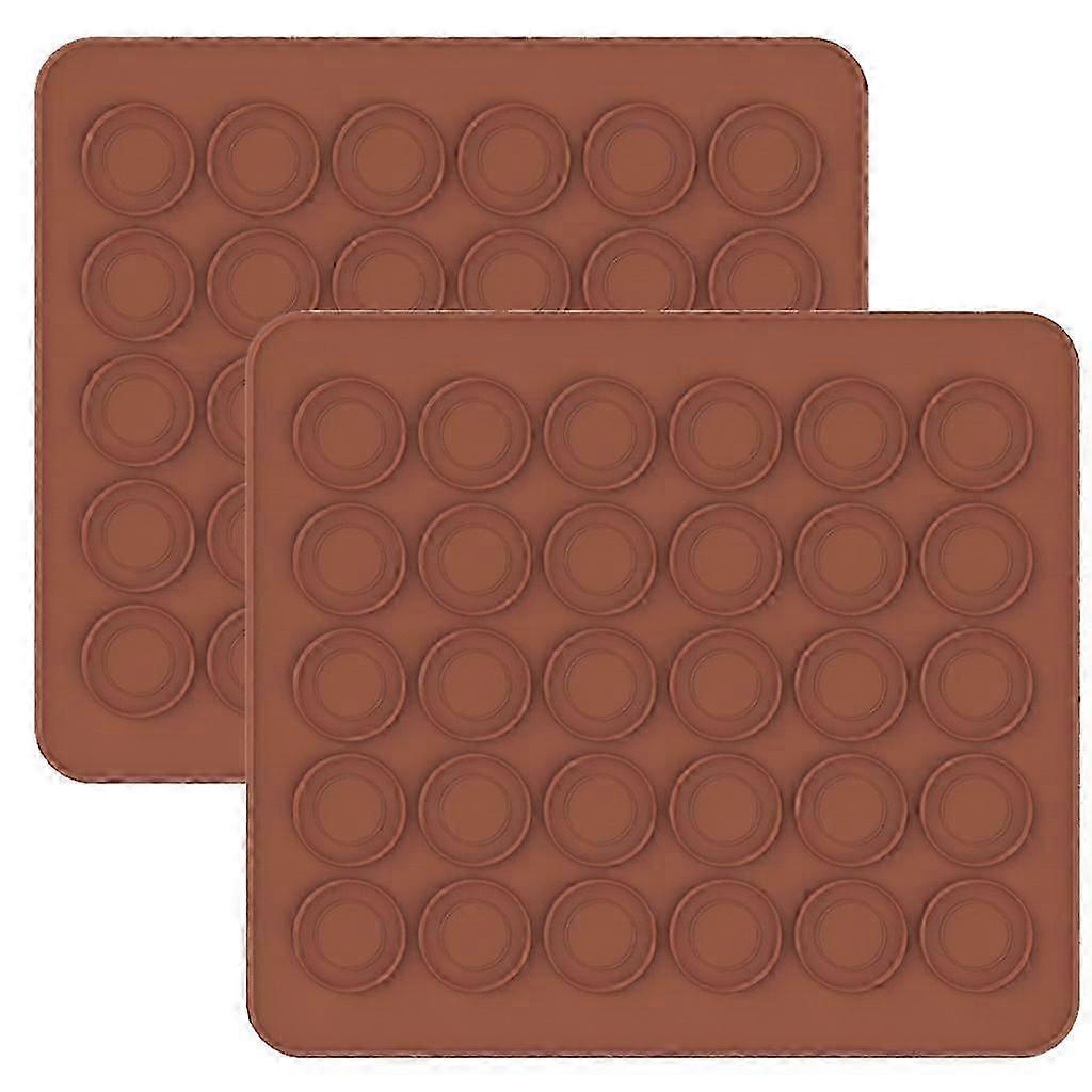 Silicone Macaron Mats, 2 Pack Macaron Pads, Non-stick Kitchen Baking Molds Mat Pads For Making Or Baking(small)