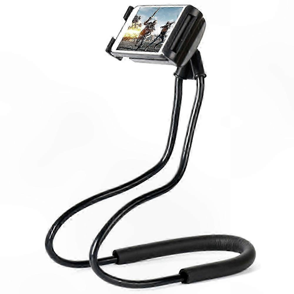 Adjustable Neck Hanging Phone and Tablet Stand for Desktop Use Flexible Lazy Support Holder