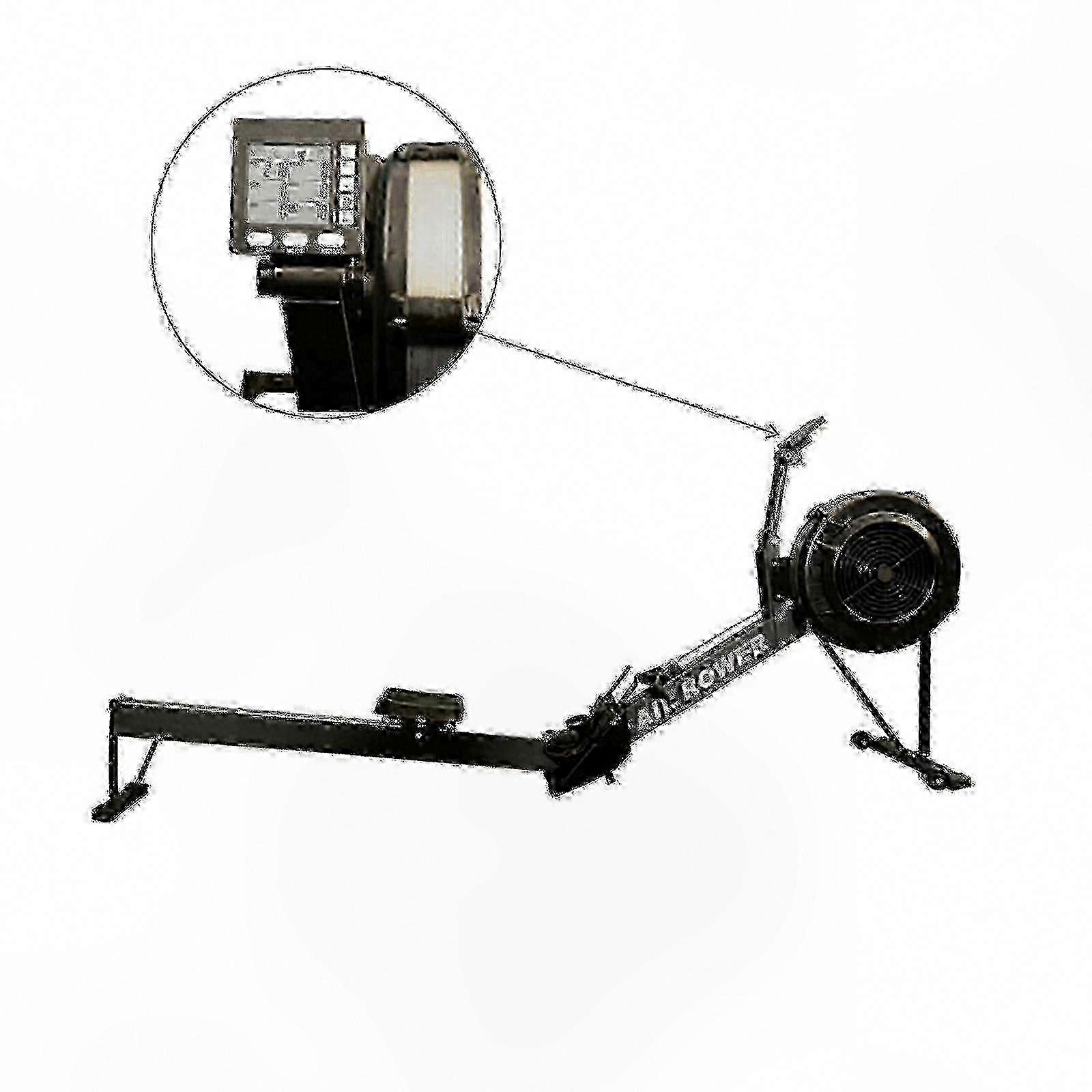 Dual-Function Rowing and Skiing Home Fitness Machine with Backlit Display and Digital Timer