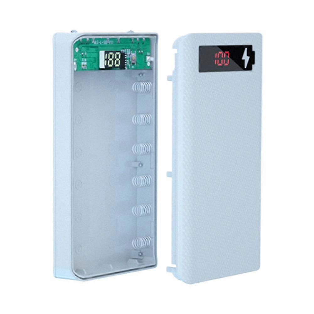 DIY 18650 Battery Power Bank Kit with Removable Cells and Smart Safety Protection for Mobile Devices