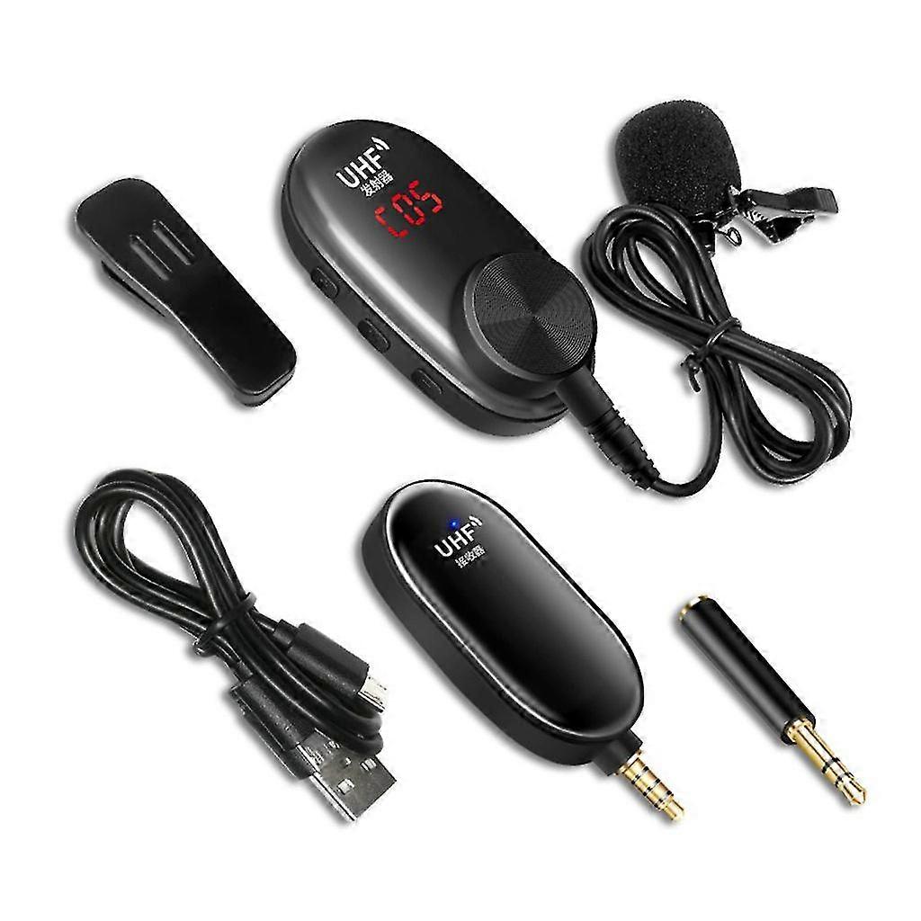Wireless Mic System Lavalier Microphone External Lapel Mic Volume Adjustment Edition 1105