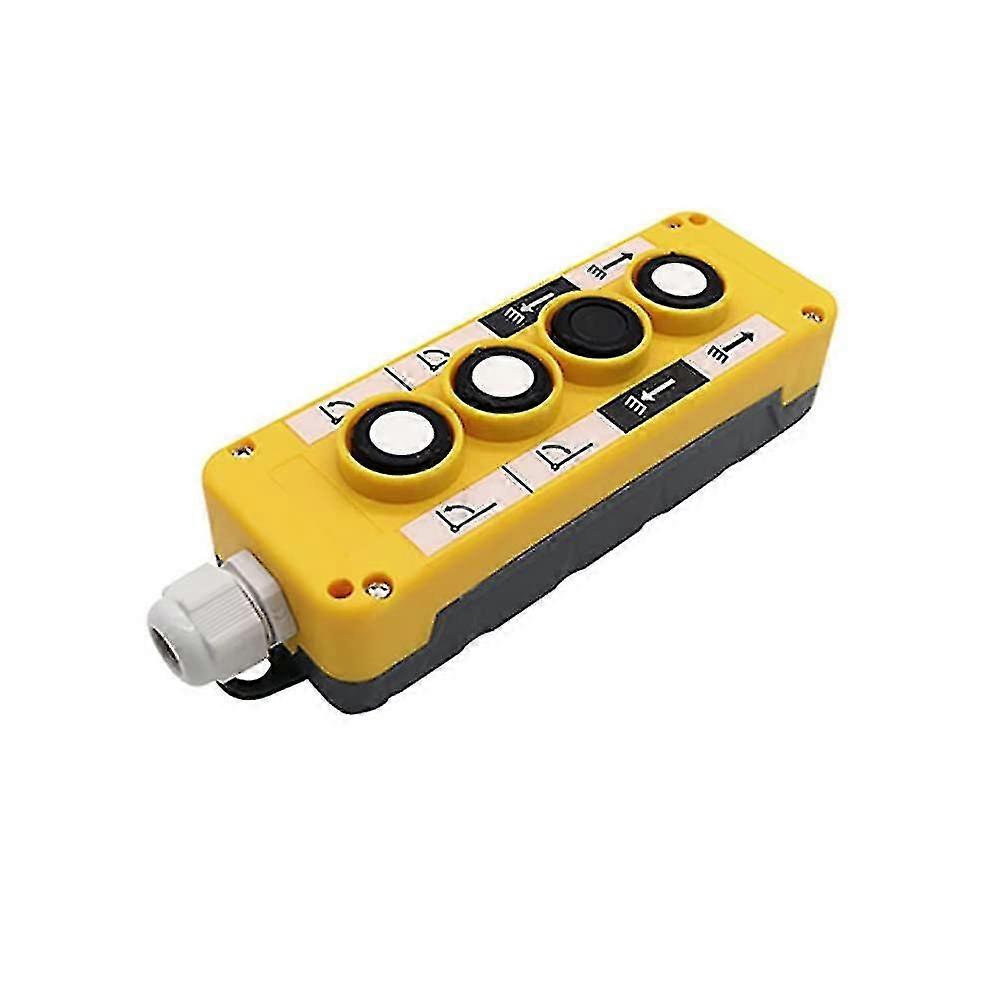 Rainproof Electric Hoist Crane Pushbutton Switches COP Industrial Up Down Driving Switch Control 4 Button --WHBYV